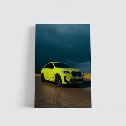 BMW X4 M Yellow Storm Dark Sky