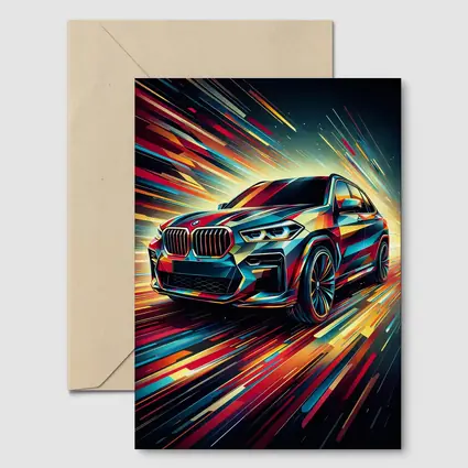 BMW X5 Abstract Dynamic Speed Art