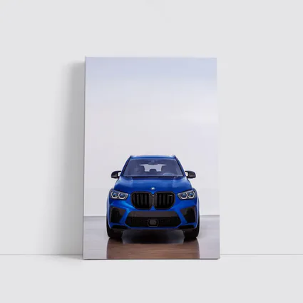 BMW X5 M Competition Blue Studio Shot