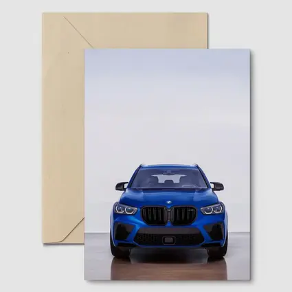 BMW X5 M Competition Blue Studio Shot