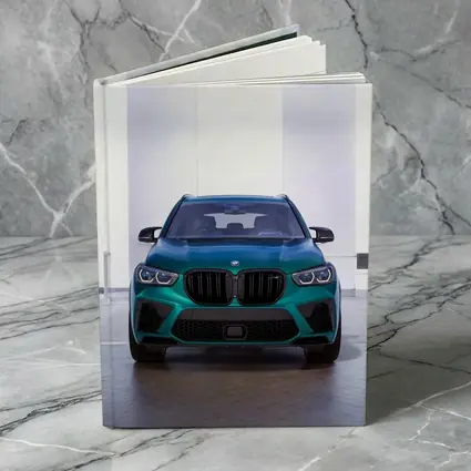 BMW X5M Competition Teal Front Studio