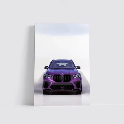 BMW X5 M Competition Purple Studio Shot