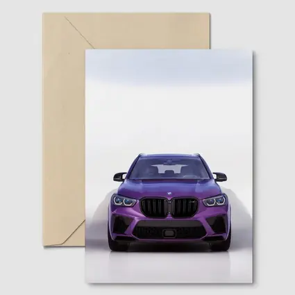 BMW X5 M Competition Purple Front View