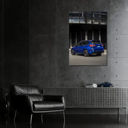 BMW X5M Competition Blue Urban Street
