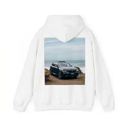 BMW X5 Parked by Coastal Rocky Shore