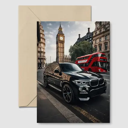 BMW X5 Black SUV London Big Ben