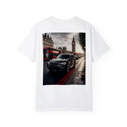 BMW X5 Black London Big Ben Street