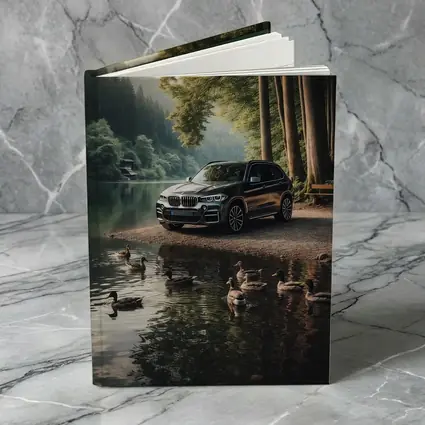 BMW X5 Parked By Forest Lake