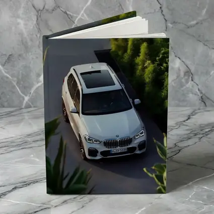 BMW X5 White SUV Green Garden Setting