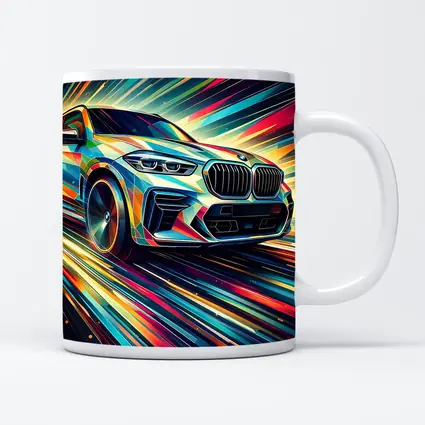 BMW X5M Abstract Dynamic Colorful Speed Art