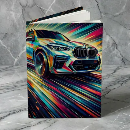 BMW X5M Abstract Dynamic Colorful Speed Art