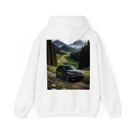 BMW X5 Black SUV Mountain Valley Scene