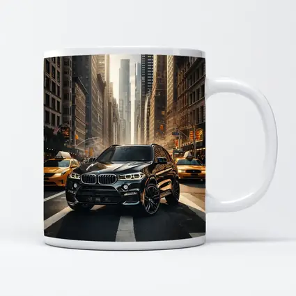 BMW X5M Black SUV New York City Street
