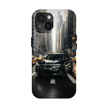 BMW X3 Black SUV New York City Street