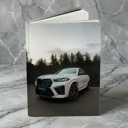 BMW X6 M White Parked Outdoors Dusk