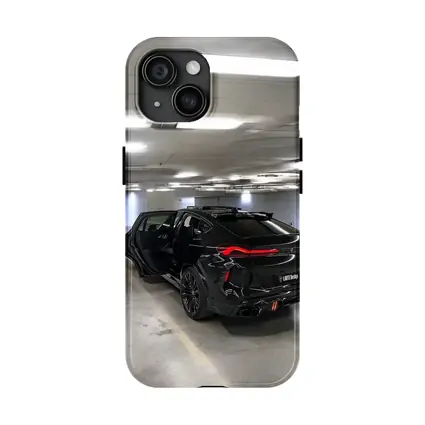 BMW X6M Competition Black Parking Garage