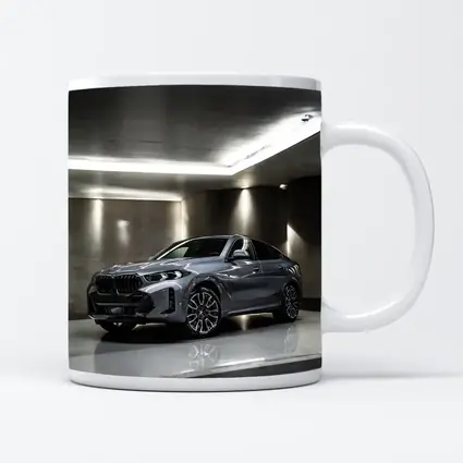 BMW X6 Gray Parked Indoor Garage Setting