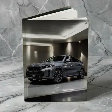 BMW X6 Gray Parked Indoor Garage Setting