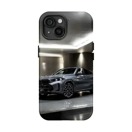 BMW X6 Gray Parked Indoor Garage Setting