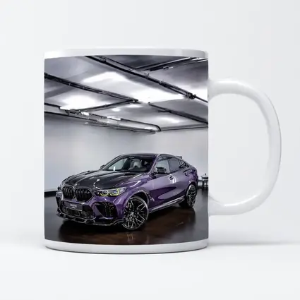 BMW X6 M Competition Purple Indoor Garage