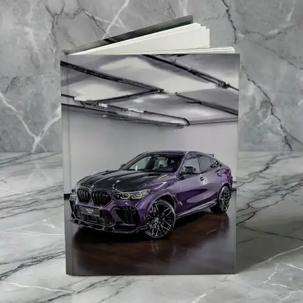 BMW X6 M Competition Purple Indoor Garage