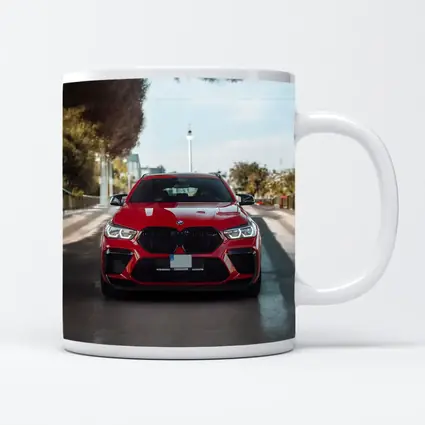 BMW X6 M Competition Red Street Shot