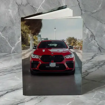 BMW X6 M Competition Red Street Shot