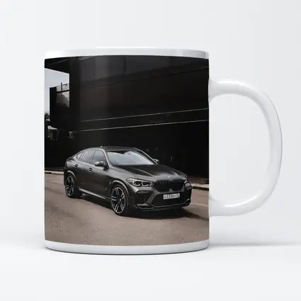 BMW X6 M Dark Urban Street Background