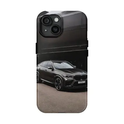 BMW X6 M Dark Urban Street Background
