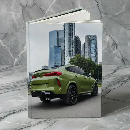 BMW X6M Green City Skyline Street