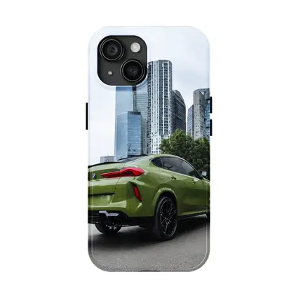 BMW X6M Green City Skyline Street