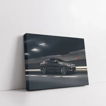 BMW X6 Speeding Through Dark Tunnel Night