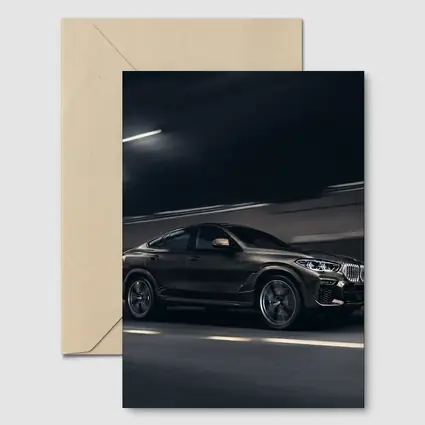 BMW X6 Speeding Through Dark Tunnel Night