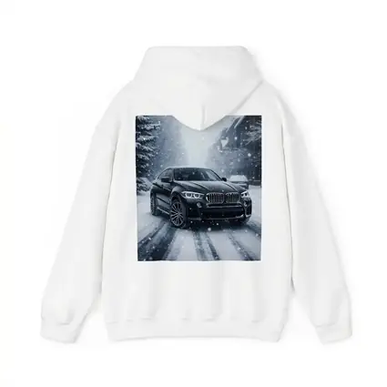BMW X6 Driving Through Heavy Snowfall