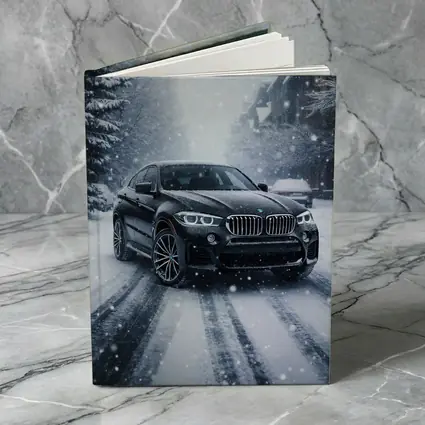 BMW X6 Driving Through Heavy Snowfall