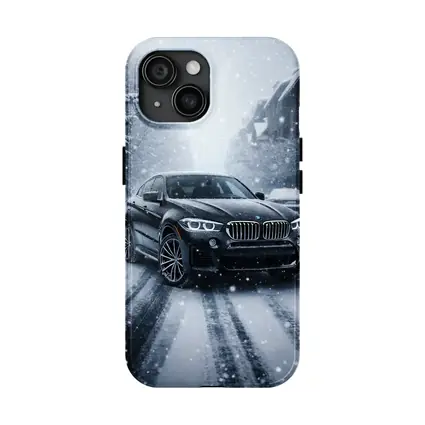 BMW X6 Driving Through Heavy Snowfall