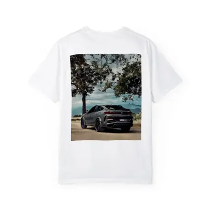 BMW X6M Matte Gray Mountain Road Scene