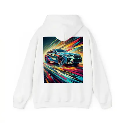 BMW X6M Bold Colorful Abstract Speed Art