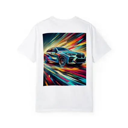 BMW X6M Bold Colorful Abstract Speed Art