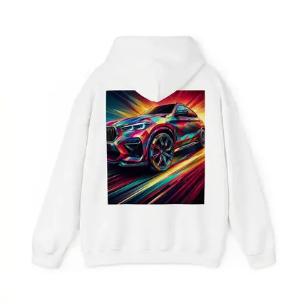 BMW X6M Bold Colorful Abstract Speed Art