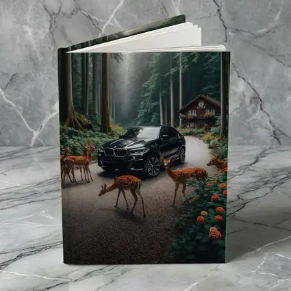 BMW X6M Black Forest Deer Encounter