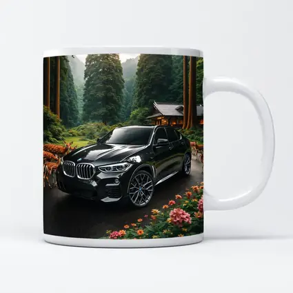 BMW X6 M Black Forest Deer Scene