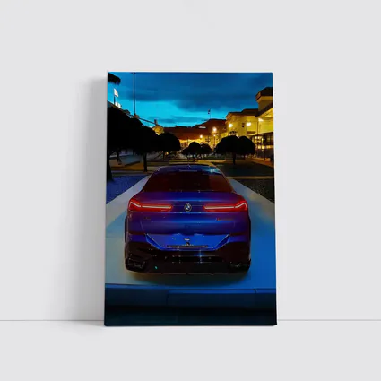 BMW X6M Dark Blue City Night
