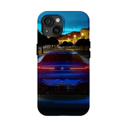 BMW X6M Dark Blue City Night