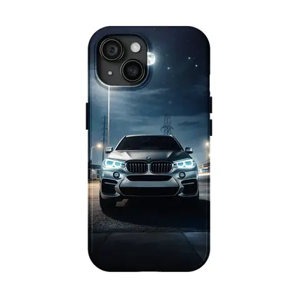 BMW X6M Front View Night Moon