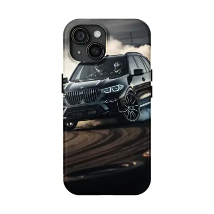 BMW X5M Drifting Black Track Smoke