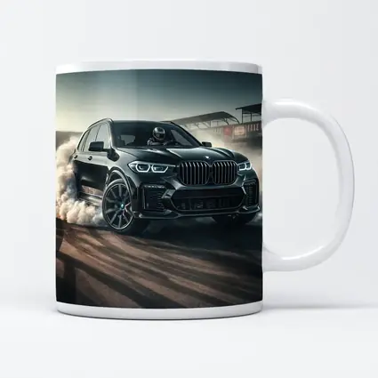 BMW X5 Black Burnout On Race Track