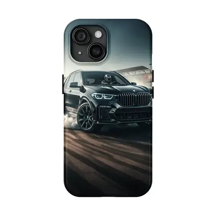 BMW X5 Black Burnout On Race Track