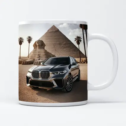 BMW X7 Parked Before Egyptian Pyramids