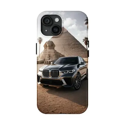 BMW X7 Parked Before Egyptian Pyramids